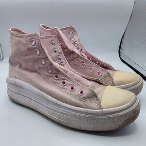 Converse All Star Move Womens Size 8.5 Pink Platform Shoes Athletic Casual